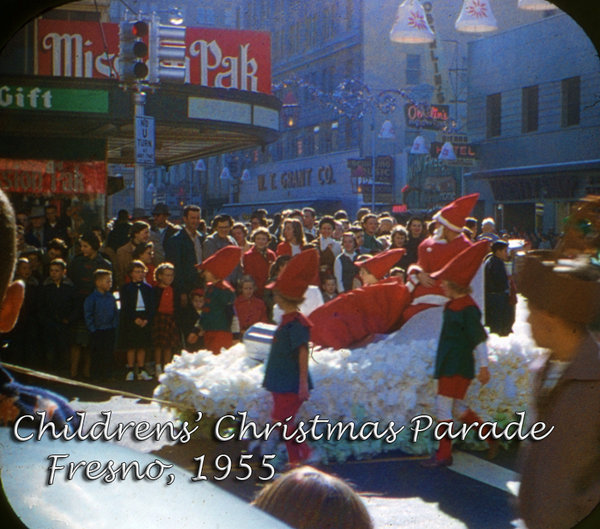 viewmaster  1955314; christmas; parade; fresno; 1955.jpg