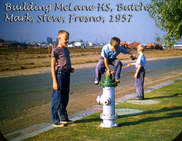 ViewMaster143; mclane hs; fresno; butch; mark; steve; 1957.jpg